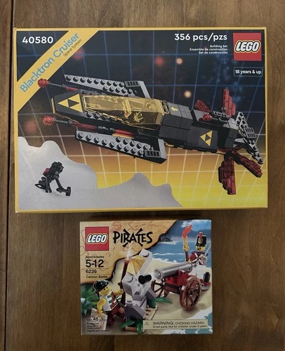 LEGO Icons: Blacktron Cruiser (40580) and Minifigure Lot