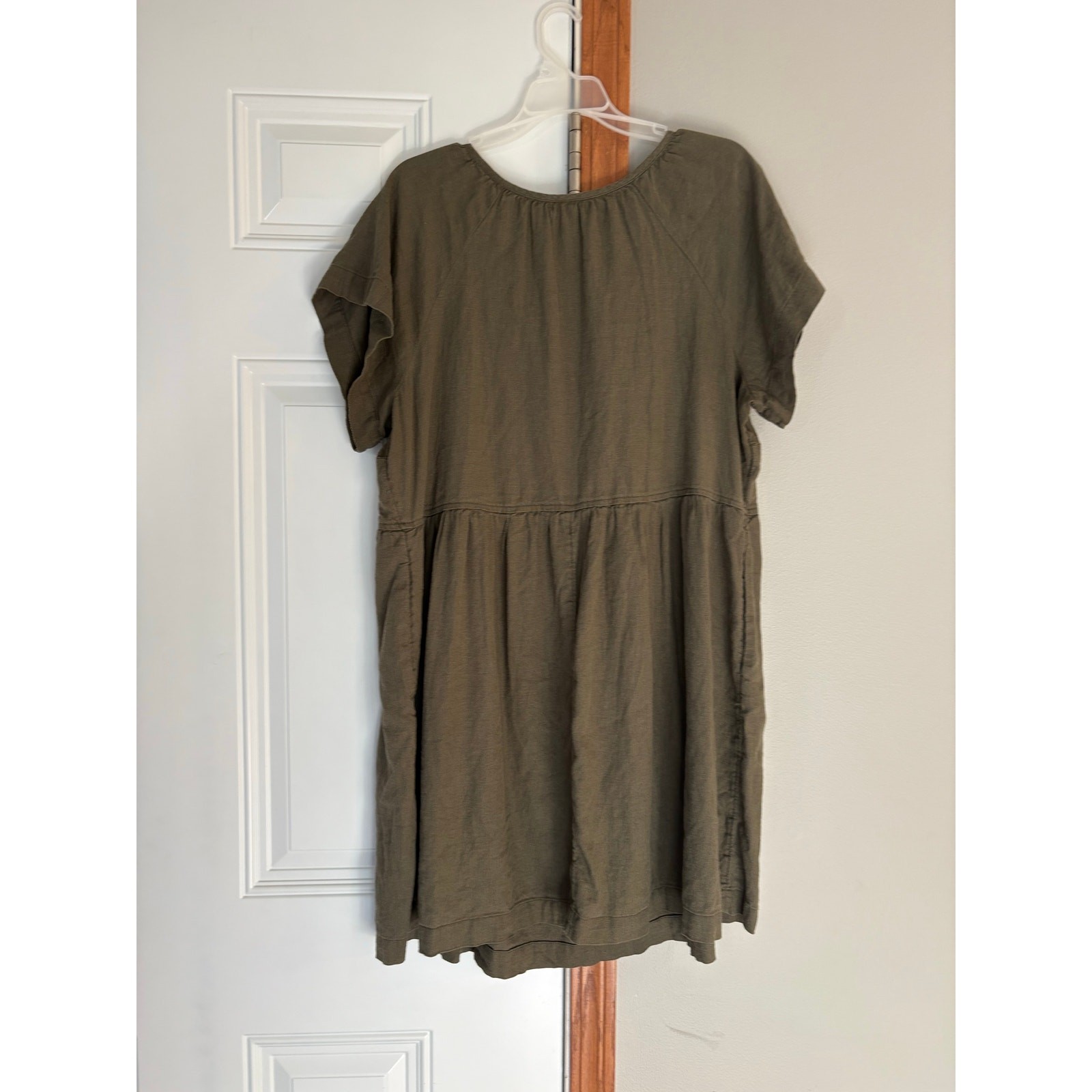 Universal Thread Linen Blend Mini Shift Dress Oli… - image 3