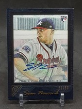 SEAN NEWCOMB 2017 TOPPS GALLERY BLACK AUTO ROOKIE #32/50 BRAVES QQ