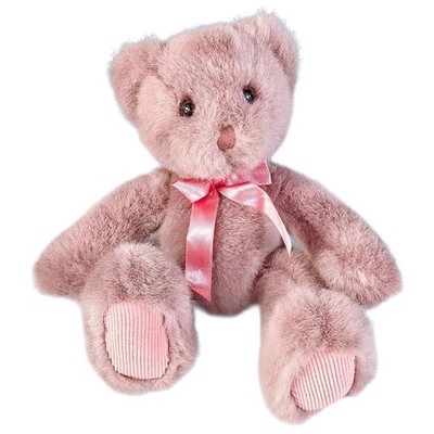 Vtg 90s Russ Berrie Bear Hugs Teddy Bear 9.5'' Purple Mauve Pink Corduroy Feet EU