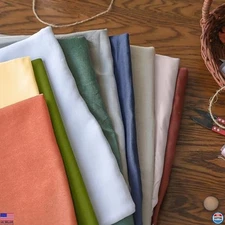 Simple&Opulence 100% Natural Pure Linen Fabric - 78" Wide for Sewing & Crafts