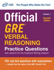 Official GRE Verbal Reasoning Practice Questions, Second Edition, Vo - VERY GOOD