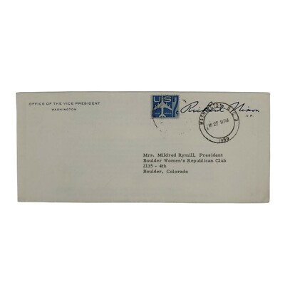 VICE PRESIDENT Richard Nixon Signed Letter to Our Great