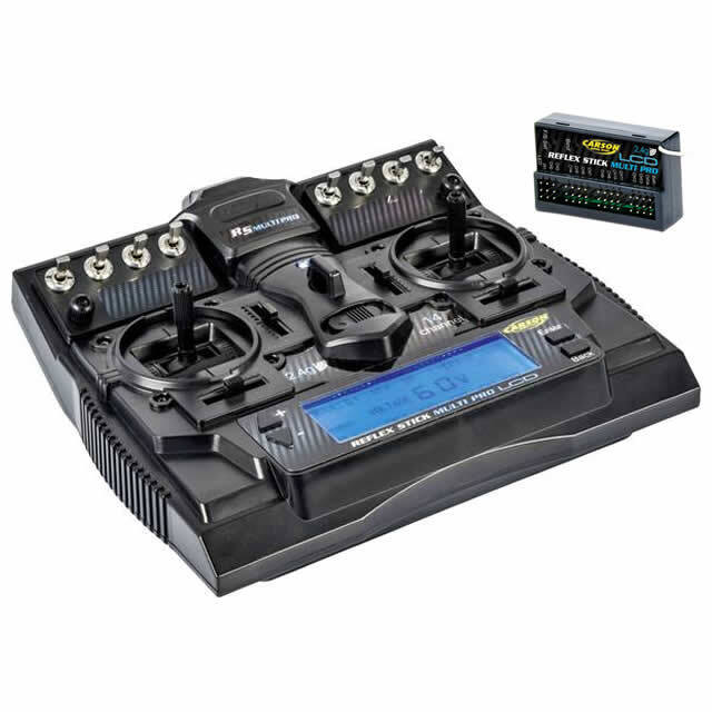 Carson Reflex Stick Multi Pro LCD 14 CH Transmitter & Receiver Radio C501004