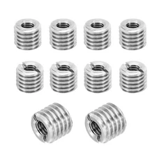 Thread Adapters Sleeve Reducing Nut 10 Pcs M12x M6x10mm Male to Female Repair...
