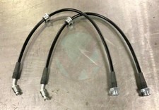 Front Black Conversion Brake Lines for 240SX S13 S14 with 300ZX Z32 Calipers