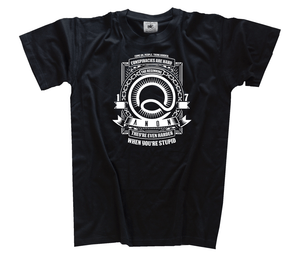 Conspiracies are hard- Theyre even harder when youre stupid Qanon T-Shirt S-3XL Conspiracies are hard- Theyre even harder when youre stupid Qanon T-Shirt S-3XL