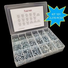 (2,270) Pcs 6-32, 8-32, 10-24 10-32 Phillips Pan Head Machine Screws Assortment 