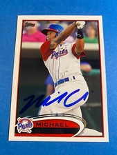 MICHAEL CHOICE 2012 TOPPS PRO DEBUT AUTO SIGNED TEXAS RANGERS UTA MAVERICKS RC