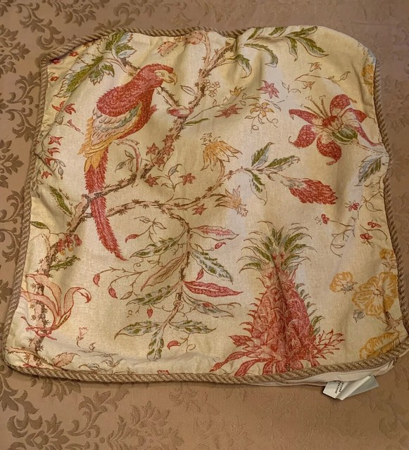 Pottery Barn Watercolor Sunflower Cotton Pillow Cover 20 X 20 For