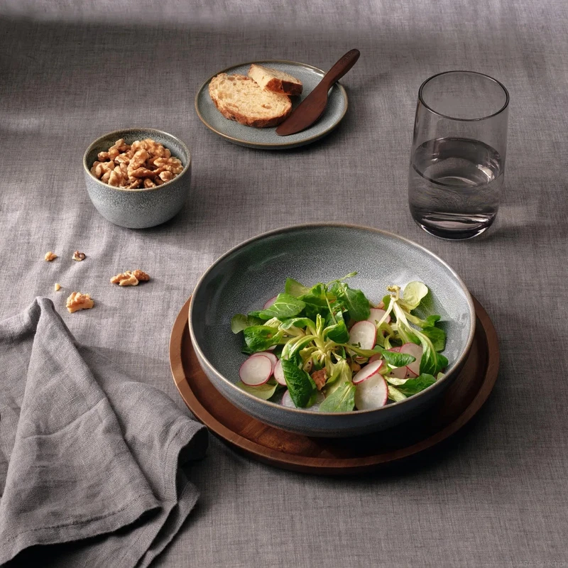 Set Servizio di Piatti 6 Pezzi ASA Saisons Denim Jeans in Stoneware 6 Persone