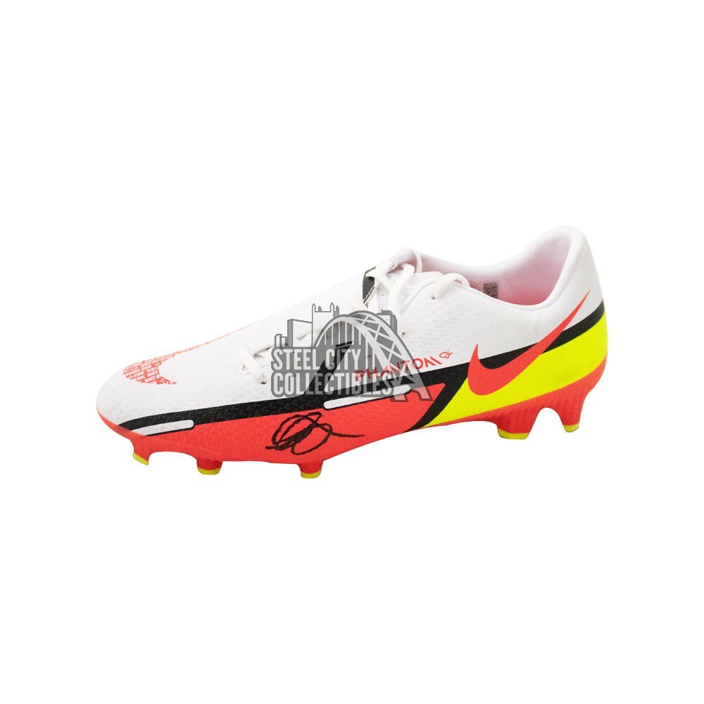 Mason Mount Autographed Nike Phantom White Soccer Cleat BAS COA