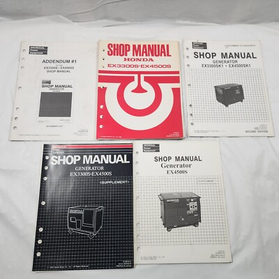 #ad Honda Shop Service Repair Manual Book Generator EX3300S EX4500S EX 3300 4500 S $77.00