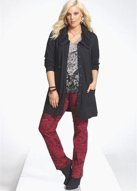 Sheego Jeggings In Cotone Stretch Taglia Curvy Corta - Vita Media - Colore Tinto