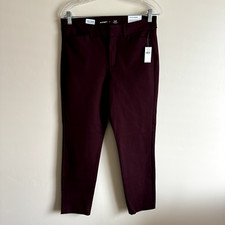 NEW Old Navy Women's Size 8 Red High Rise Pixie Skinny Pants