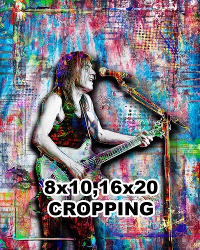 MALCOLM YOUNG AC/DC 24x36in Poster, Malcolm AC/DC Pop Art Free Shipping US - Picture 9 of 9