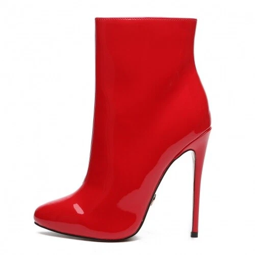 Boots rouge sales vernis
