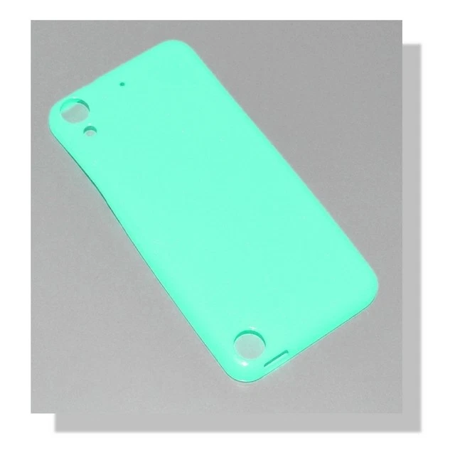 CUSTODIA SILICONE BACK CASE FLUO COVER GEL GLITTER HTC DESIRE 530 VERDE ACQUA - Immagine 2 di 4