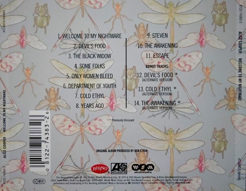 Alice Cooper – Welcome To My Nightmare + 3 Bonus Tracks / CD New & Sealed - 第 2/2 張圖片