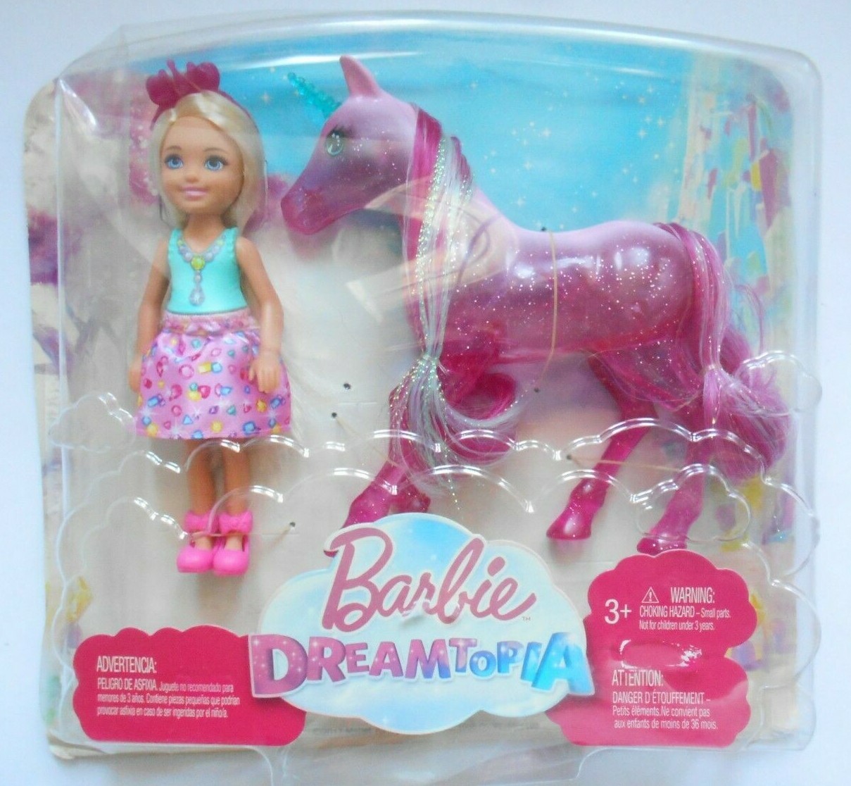 Barbie Dreamtopia Chelsea Doll And Unicorn FPL82 Mattel (Damaged Box)