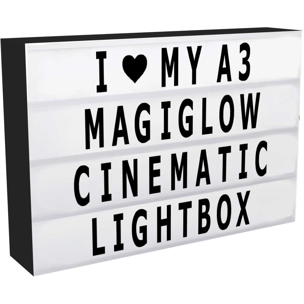 A4 A3 MagiGlow Cinematic Cinema Light Up Letter Box Sign Lightbox