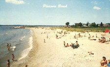 Aerial View Pleasure Beach Waterford Connecticut 1960s Postcards Sun Bathing