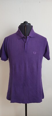 トップス OLD FRED PERRY short sleeve polo shirt Vtg Fred Perry Polo Shirt L Made In England Knit Navy Red