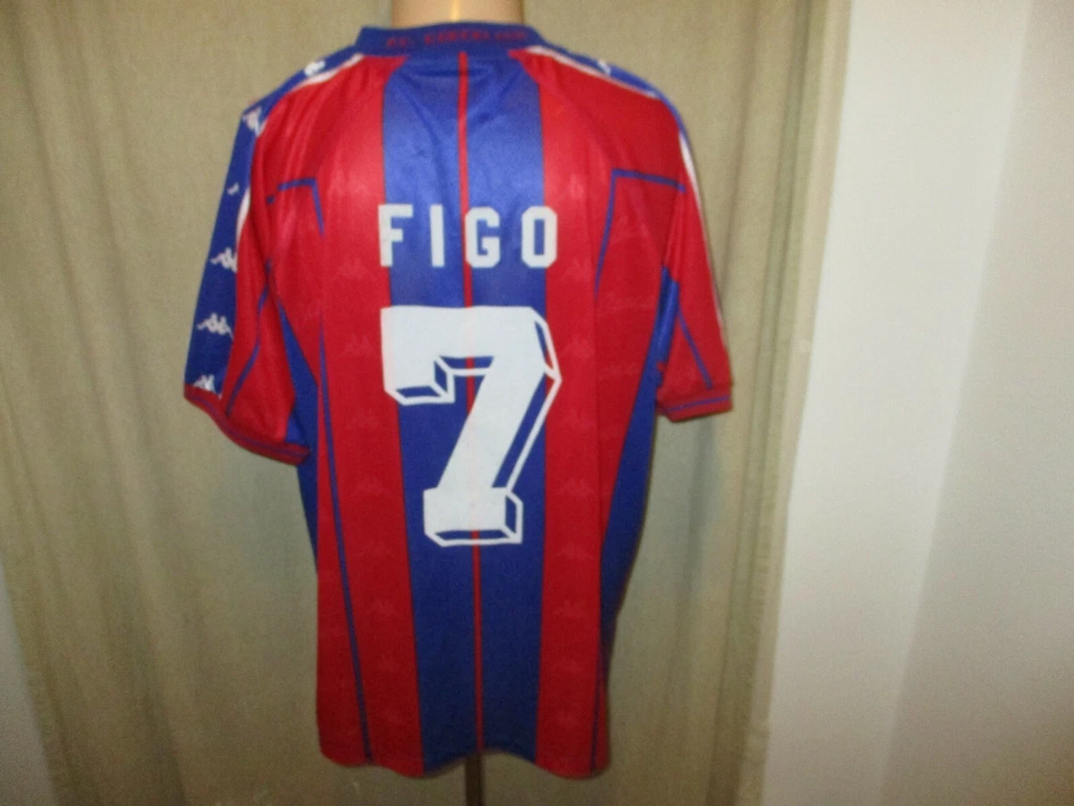 Maillot Football FC Barcelone Rétro Luis Figo - Domicile Kappa - Taille S Homme - Neuf Avec étiquettes - Vintage