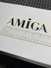Commodore Amiga Logo Black Vinyl Decal 