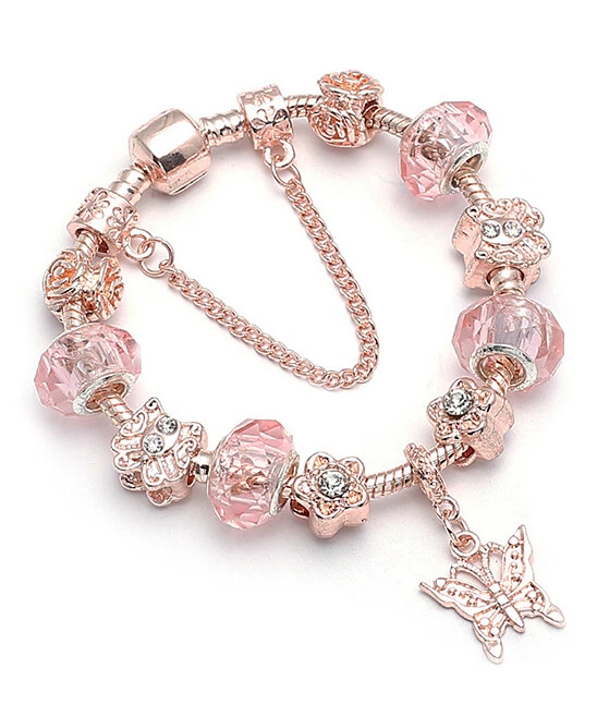 Chopard Happy Butterfly 18K Rose Gold Diamond Bracelet | Neiman Marcus