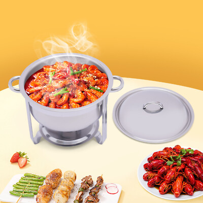5L Chafing Dish Starter Set Speisewärmer Warmhaltebehälter Große Kapazität DE