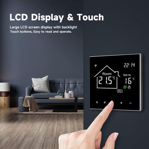 Wi-Fi Smart Home Thermostat Programmable Gas Boiler Heating APP Control Alexa UK - Picture 5 of 12