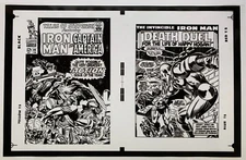 Production Art TALES OF SUSPENSE #86 cover & pg. 1, JACK KIRBY, GENE COLAN art