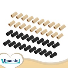 Pieces of 40 Breathable Finger Sleeve Thumb Braces Finger Protectors Black Beige