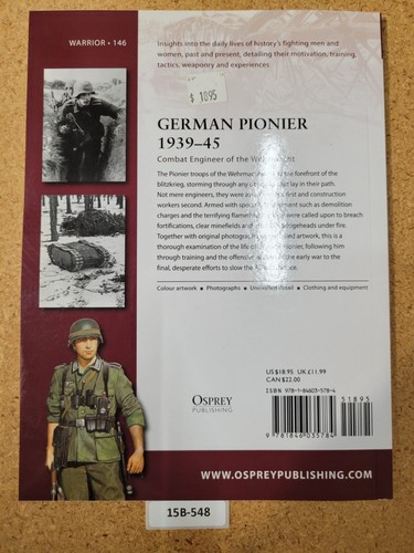 German Pionier 1939–45: Combat Engineer of the Wehrmacht OSPREY (Warrior, #146) - Picture 2 of 3