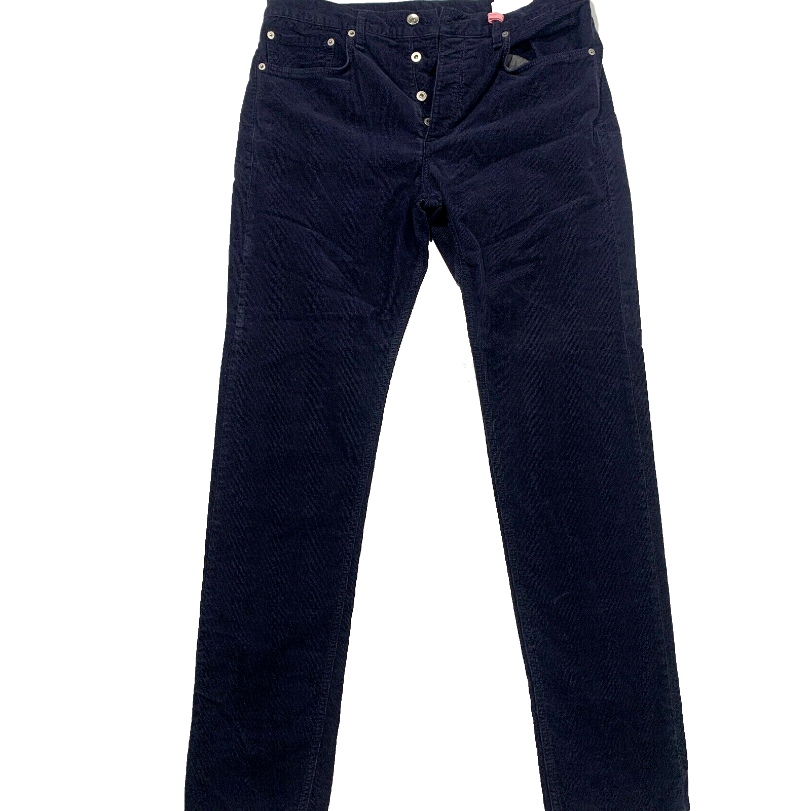 AG Adriano Goldschmied Mens Pants 34 x 34 Navy Blue Corduroy