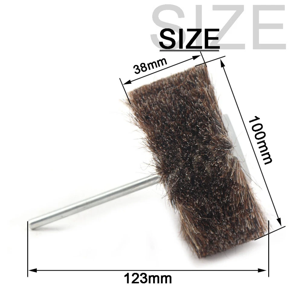4" Horse Hair Polishing Wheel Brush Drill Buffing Abrasive Grinder Rotary Tool - Image 3 of 4