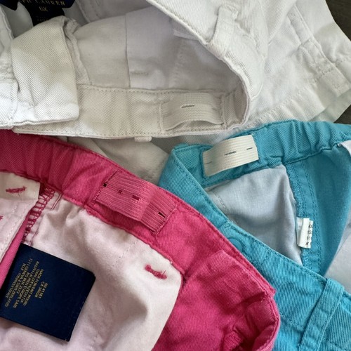 Polo Ralph Lauren girls classic chino shorts bundle lot of 3 size 6 - Picture 8 of 11