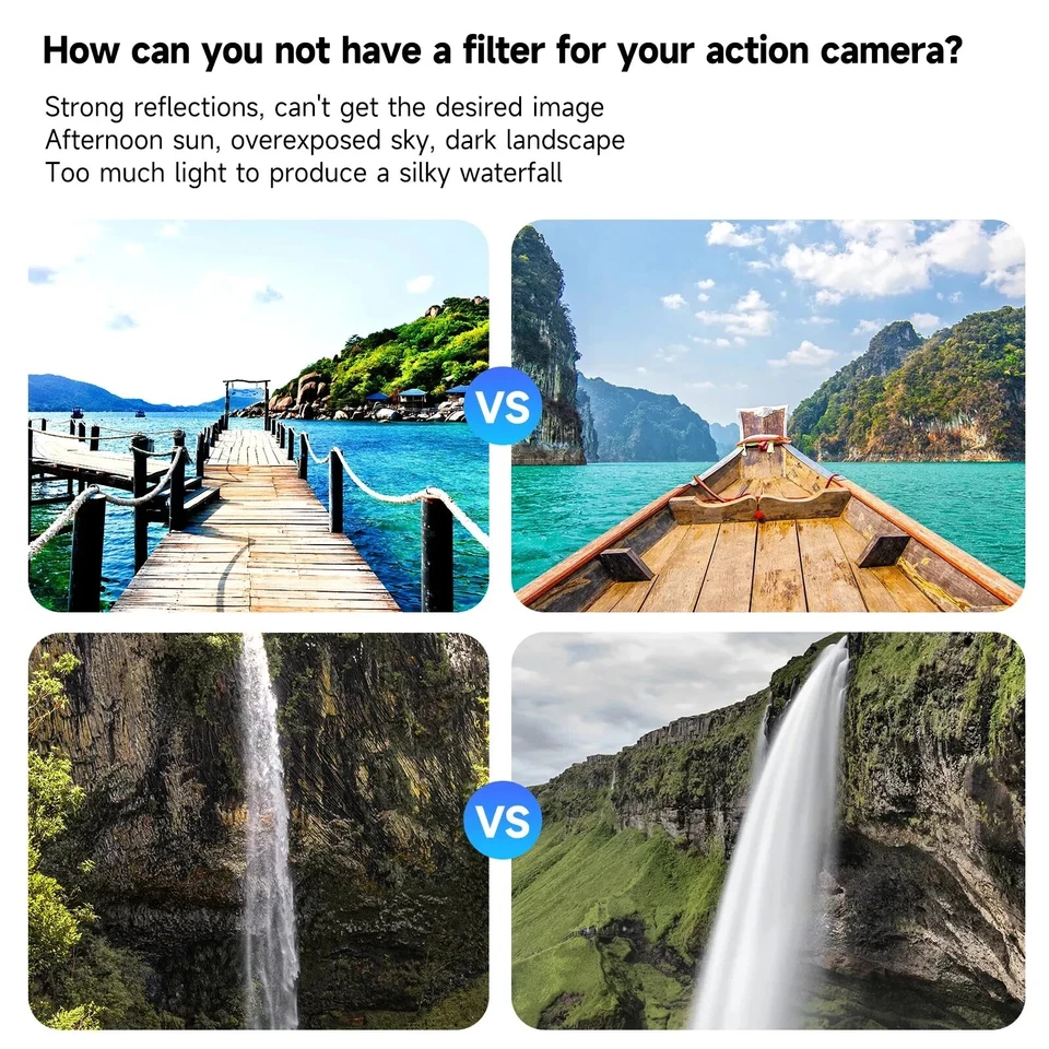 TELESIN CPL ND32 ND16 ND8 Camera Lens Filter Set for DJI OSMO Action 5 Pro 4 3 - Image 4 of 4