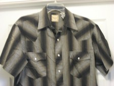 Western Plains Trading Co Men's Pearl Snap Short Sleeve Western Style Shirt Medi