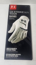 NEW Under Armour Strike Skin Tour White Golf Glove Mens Left Small Free Shipping