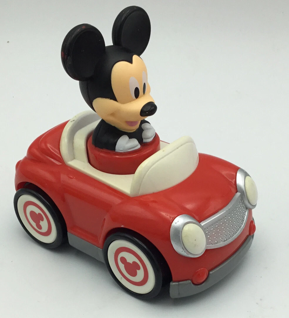 Disney Mickey Mouse Hap P Kid Push Go Red Racer Toy Car Vehicle