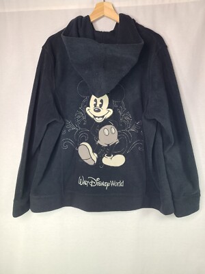 Walt Disney World Womens Mickey Mouse Embroidered Fleece