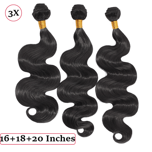 Brazilian Body Wave 100% Soft Hair Piece 3 Bundles 300g As Human Hair Extensions - Picture 20 of 27