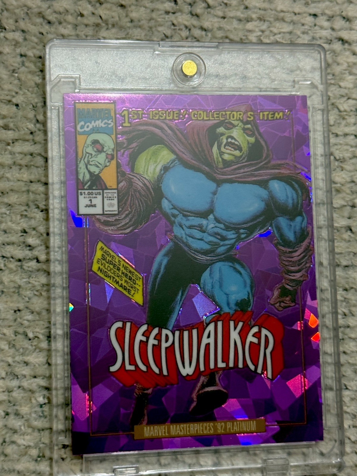 2024 Marvel Masterpieces '92 Variant Cover Purple Crystal /25 Sleepwalker #89-V