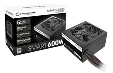 Thermaltake Smart 600W ATX 12V V2.3/EPS 80 Plus Certified 600W, Black