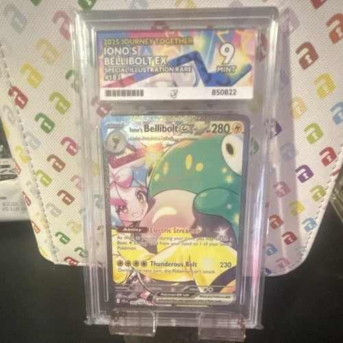Pokémon TCG Iono's Bellibolt EX 183/159 Sir Journey Together Ace 9
