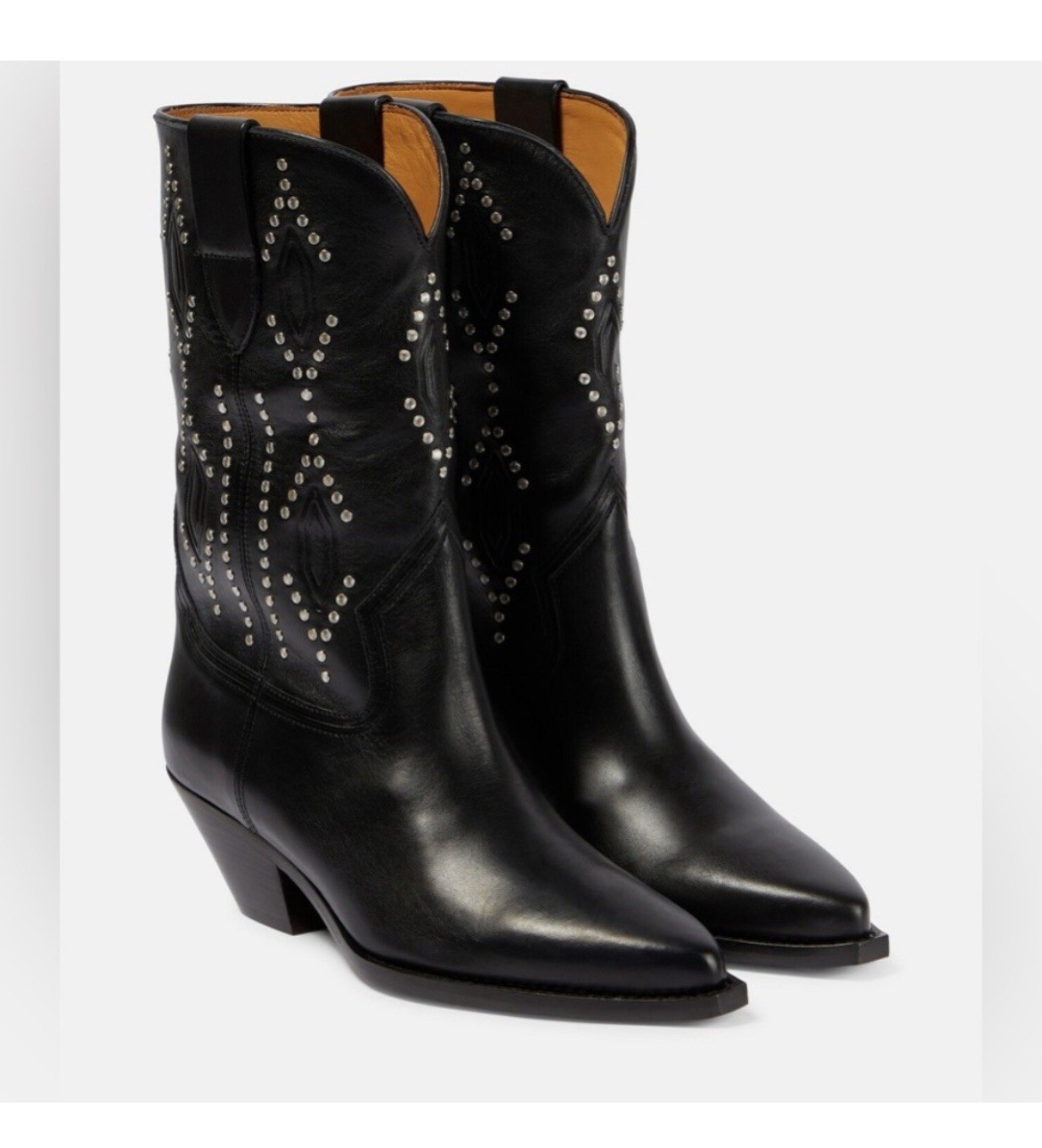 Isabel Marant Dahope Embellished Studded Boots 37 New In Box image 3
