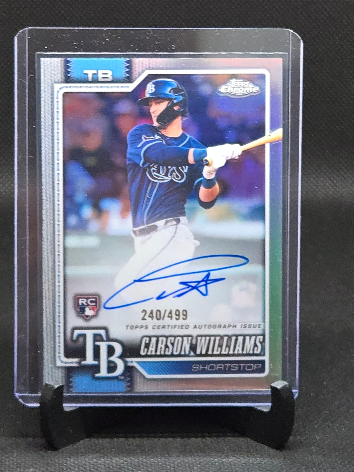 2026 Topps Chrome #195 Carson Williams Auto /499