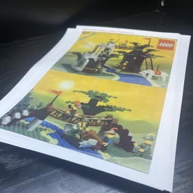 LEGO 6071 - Castle Forestmen's Crossing - 100% Complete Rare Retired Vintage Set